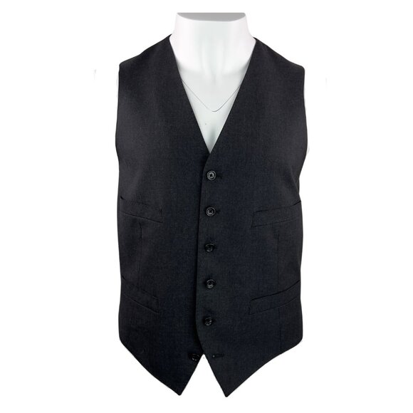 J. Crew Men's Charcoal Vest - Picture 7 of 7